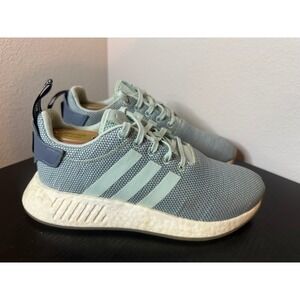 Adidas NMD‎ Boost R2 Steel Green Running Athletic Shoes 2018 Womens Size 7.5